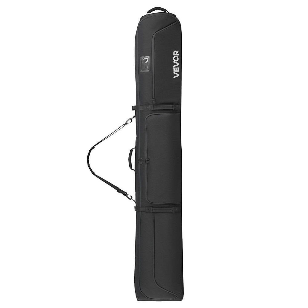 Oversized Ski Bag 190cm, 600D All-Weather Protection, Multi-Position Rollers