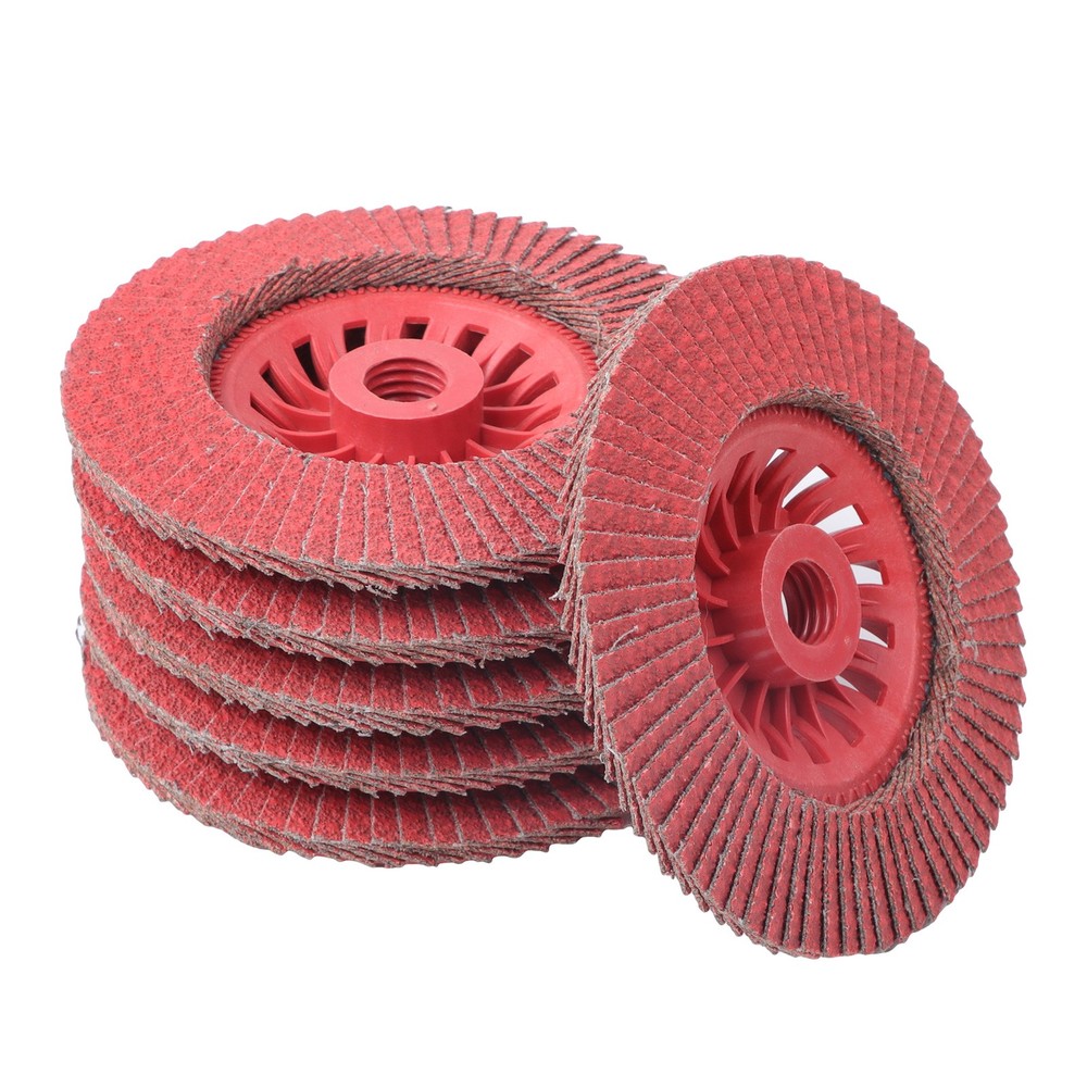 10 Pack 60 Grit 4-1/2" x 7/8" Ceramic Grinding Wheel Type 29 Flap Discs