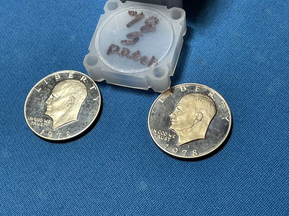 1978 S Proof Eisenhower “Ike Silver Dollar”. type 1, Clad "PROOF COIN"