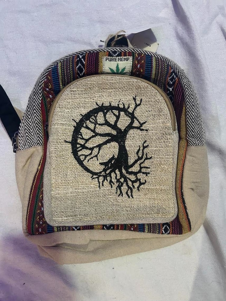 100 % hemp backpack small