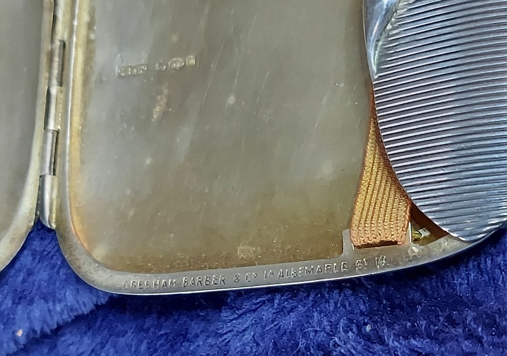 Art Deco Cigarette Case 925 Gresham Spring Hinges 3.6 Oz