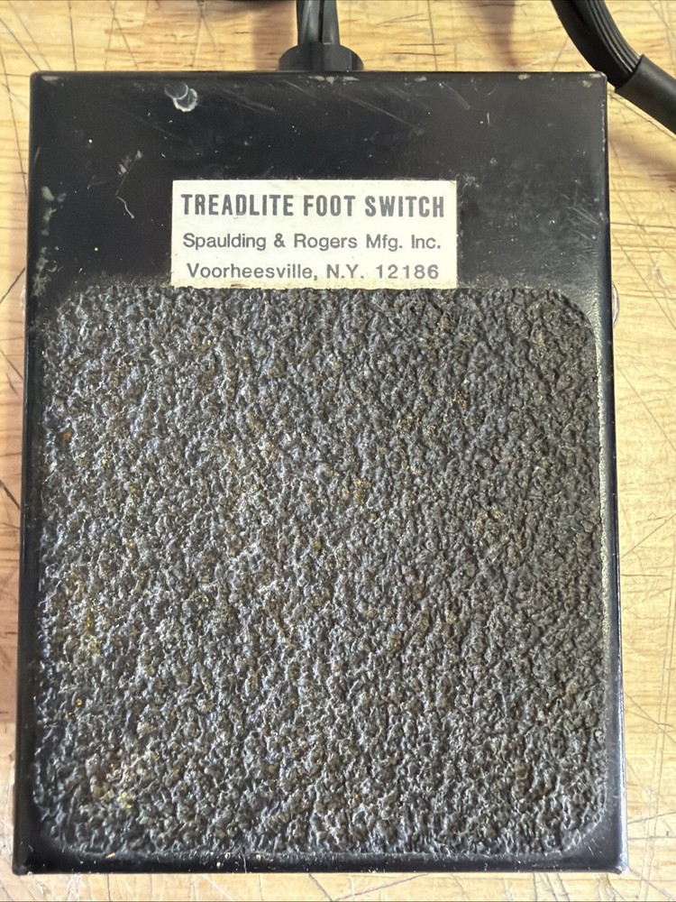 VINTAGE SPAULDING & ROGERS TREADLITE FOOT SWITCH