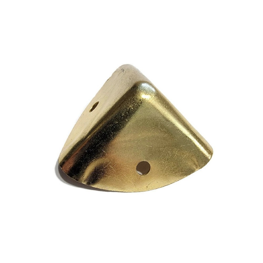 Large Trunk Corner Brass Plated - Box Corner - Case Corner
