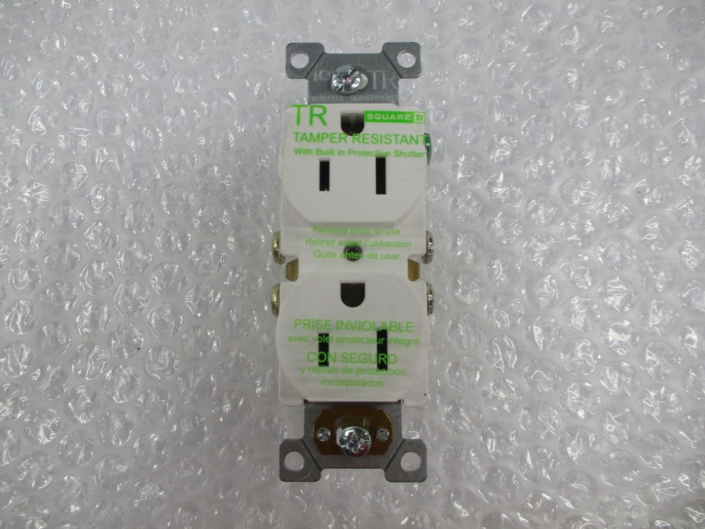 SQUARE D SQR42101WH RECEPTACLE NSNP