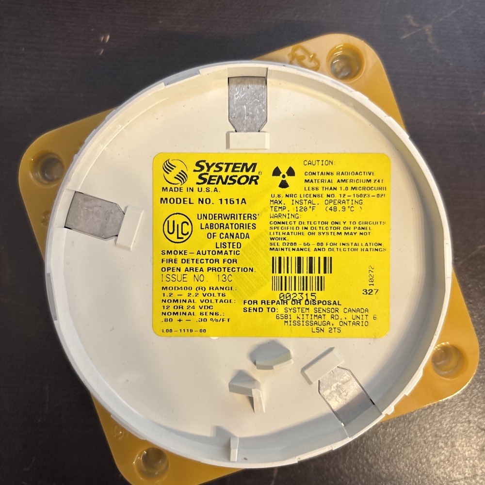 System Sensor 1151A SMOKE DETECTOR
