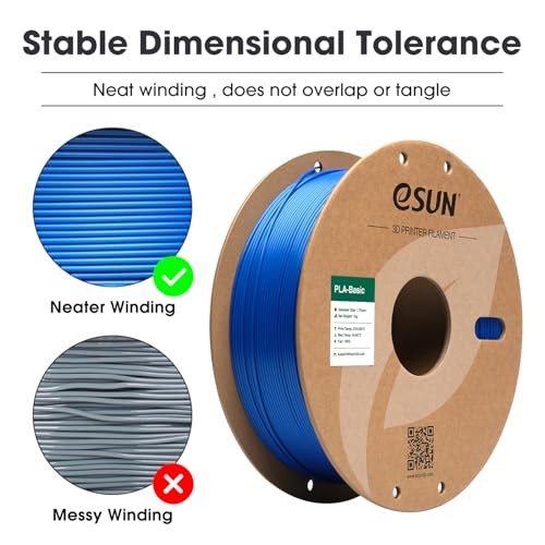 PLA Basic Filament 1.75mm, 3D Printer Filament High PLA Basic 1.75mm 1KG Blue