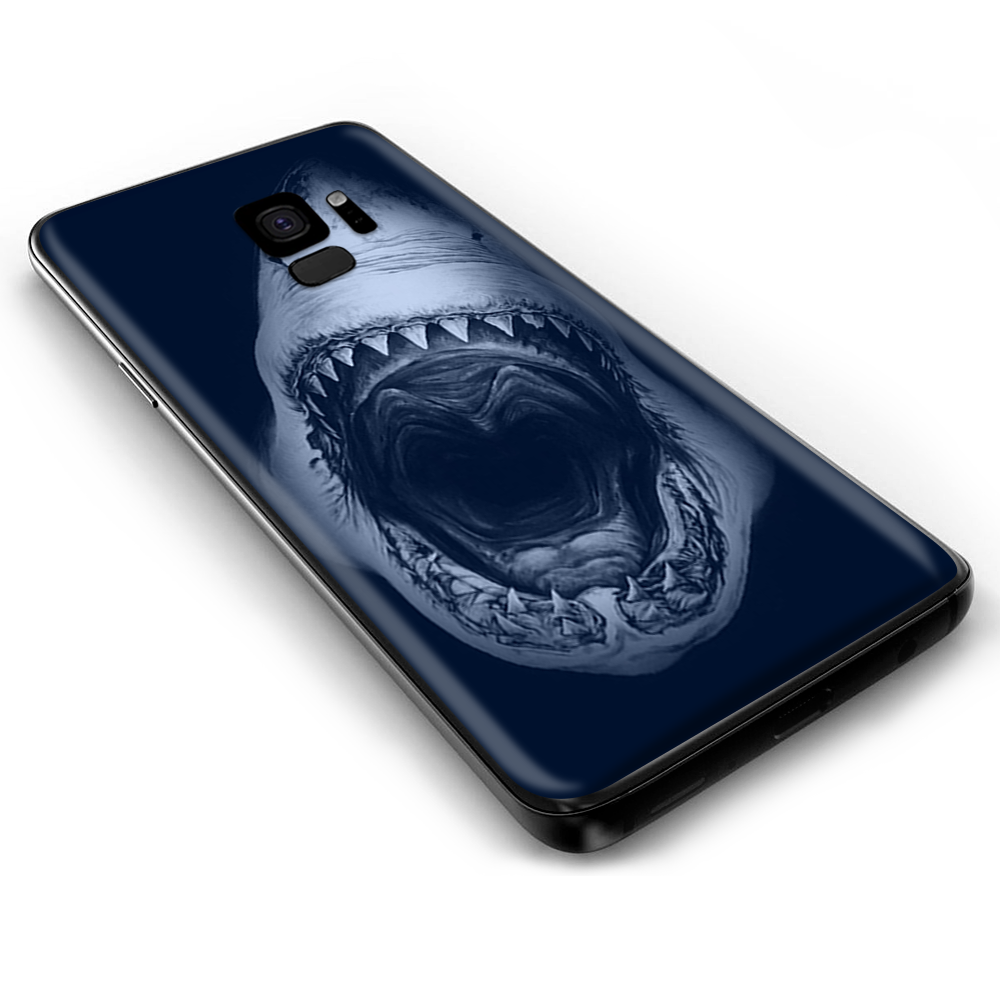Samsung Galaxy S9 Skins Wrap - Shark attack