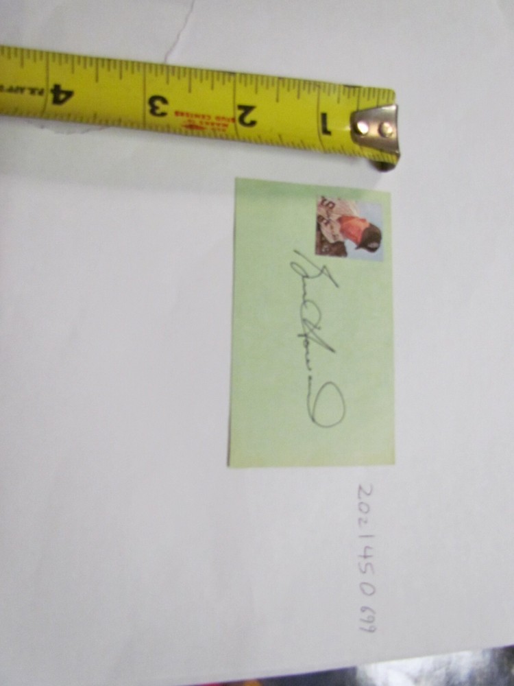 Bruce Howard Signed Autographed Cut JSA Auction Certified
