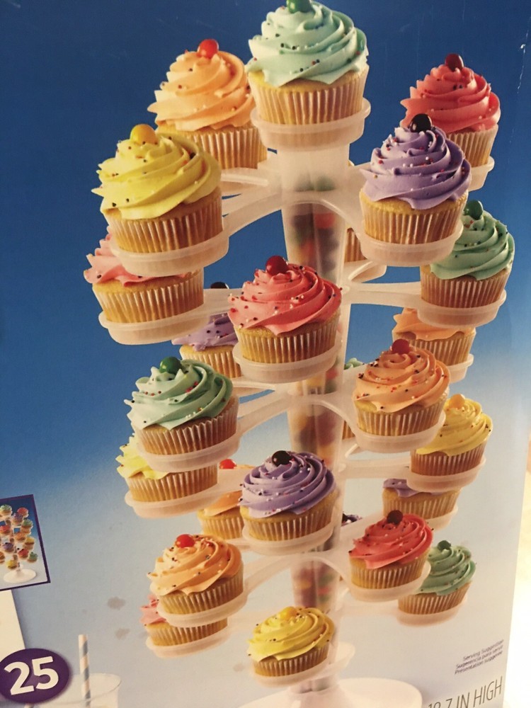 Adjustable Cupcake Tower Stand 25 Cupcake Centerpiece Fillable Candy