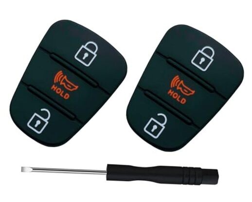 Replacement Flip Folding Smart Keyless Entry Remote Control Key 3 Button-2pcs