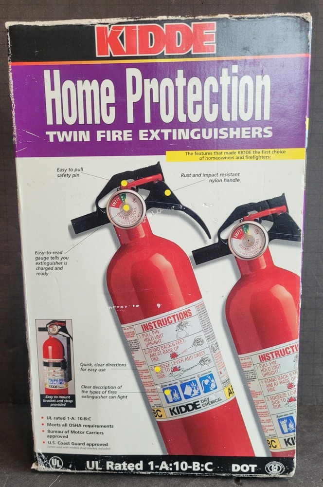 Kidde Fire Extinguisher 1-A:10-B:C Class - 2-Pack - 234211