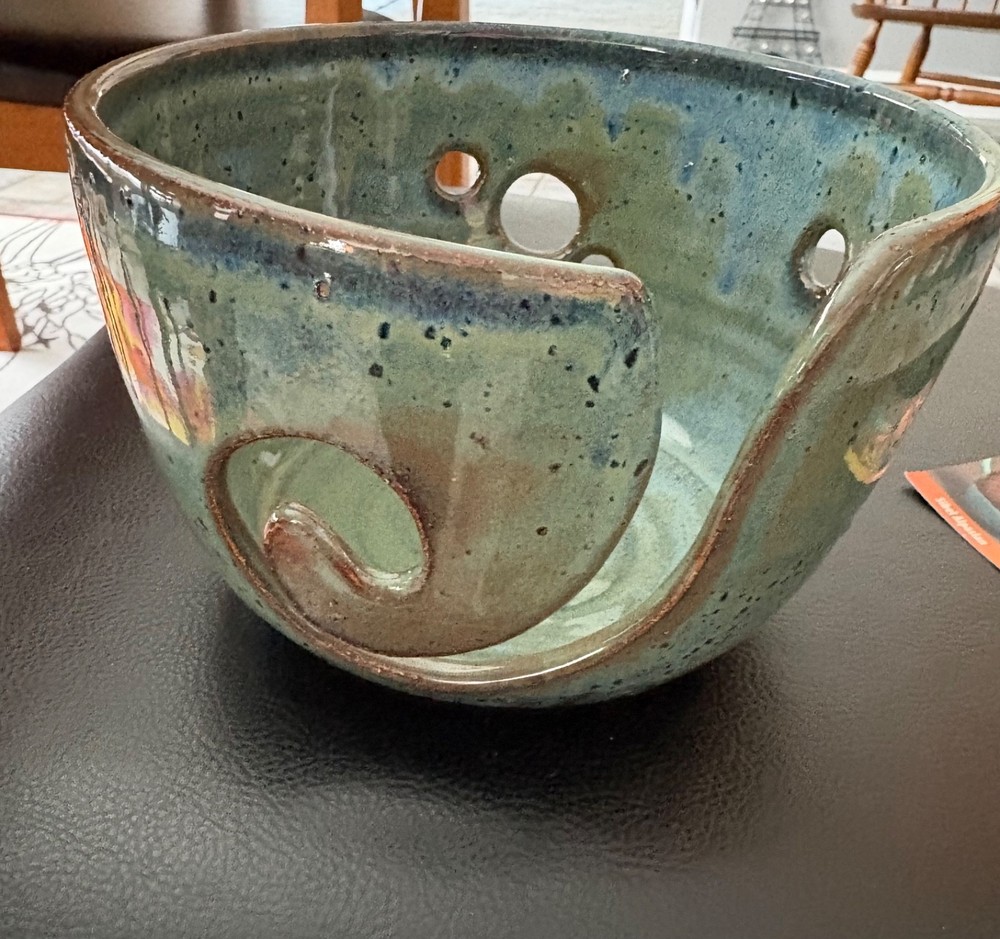 Ceramic. 6" YARN BOWL BY SIBEL