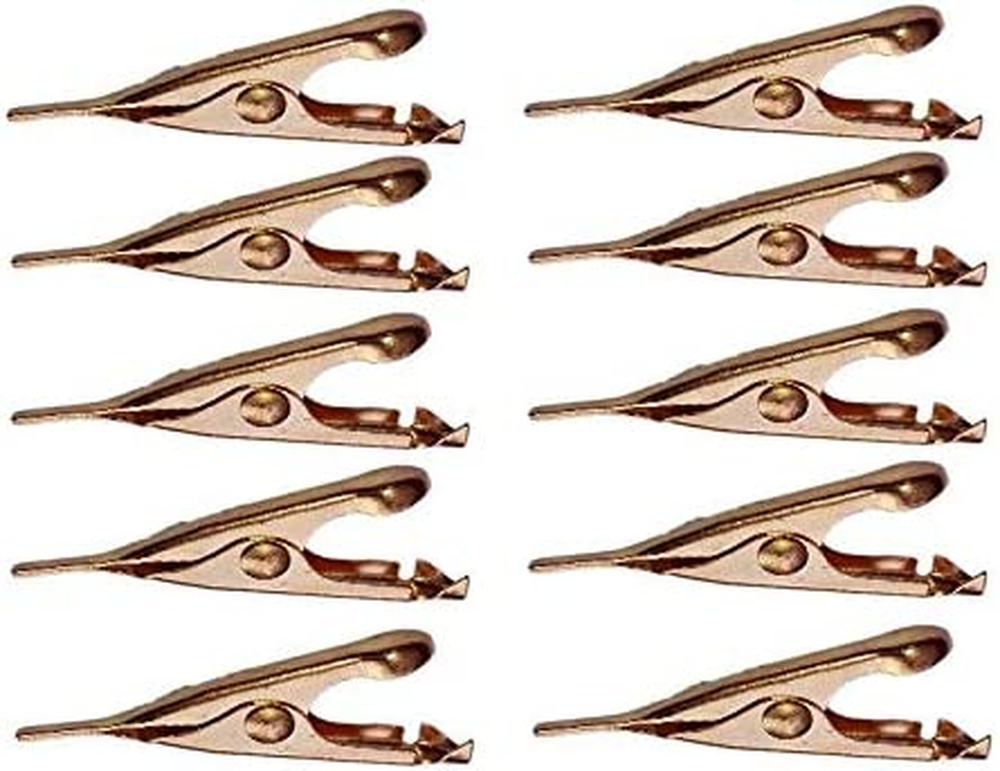 Micro Toothless Alligator Test Clips, Copper Plated with Smooth Microscop