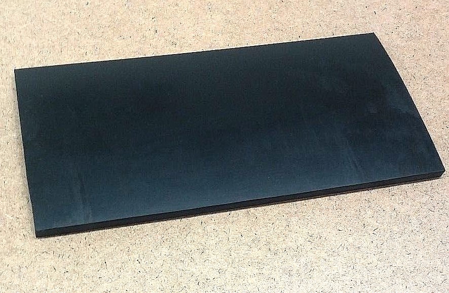 Neoprene Rubber Solid Sheet 1/4" Thk x 8" x 12" Rect Strip 60 Duro Std Flex