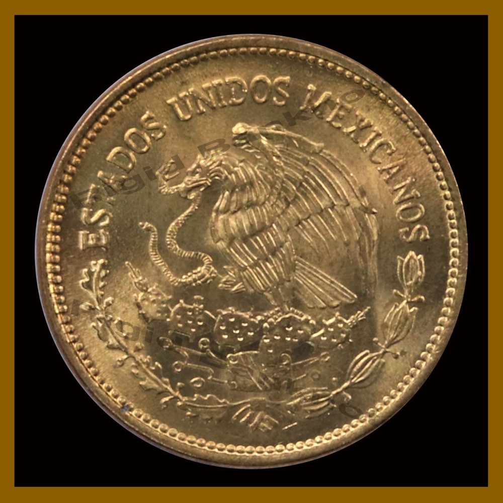 Mexico 10 & 20 Centavos (Cent) (2 Coin Set), 1977-1984 Eagle & Snake Olmeca