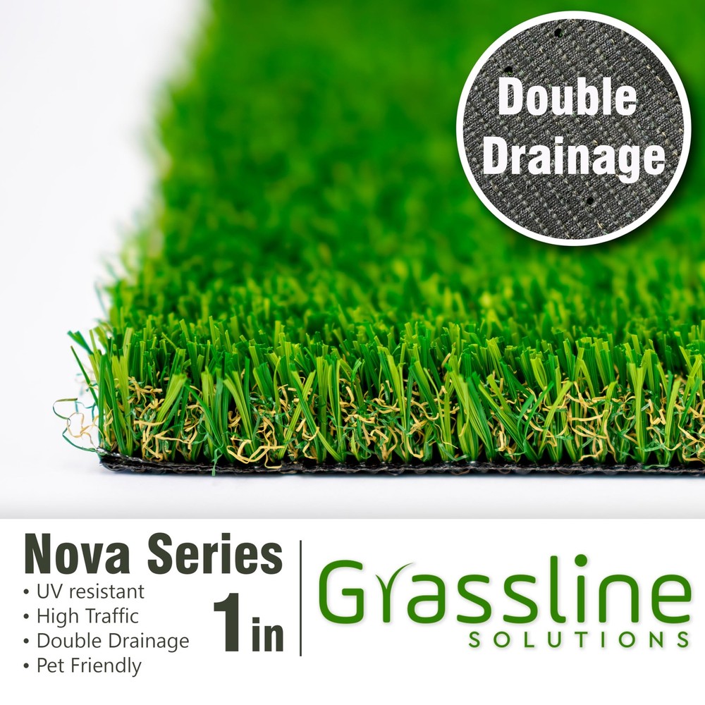 Artificial Grass Strip 5"x25' – Realistic 1" Thick Synthetic Turf Roll