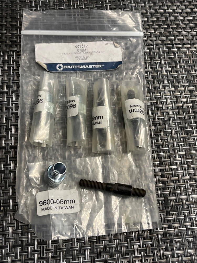 5 KITS! BULK LOT- PartsMaster 9600-06mm / 097072 Threaded Insert Conversion Kit