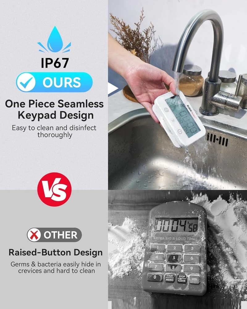 Baldrtherm Digital Timer, Works as a Countdown Timer, Real-time Clock Hygrometer