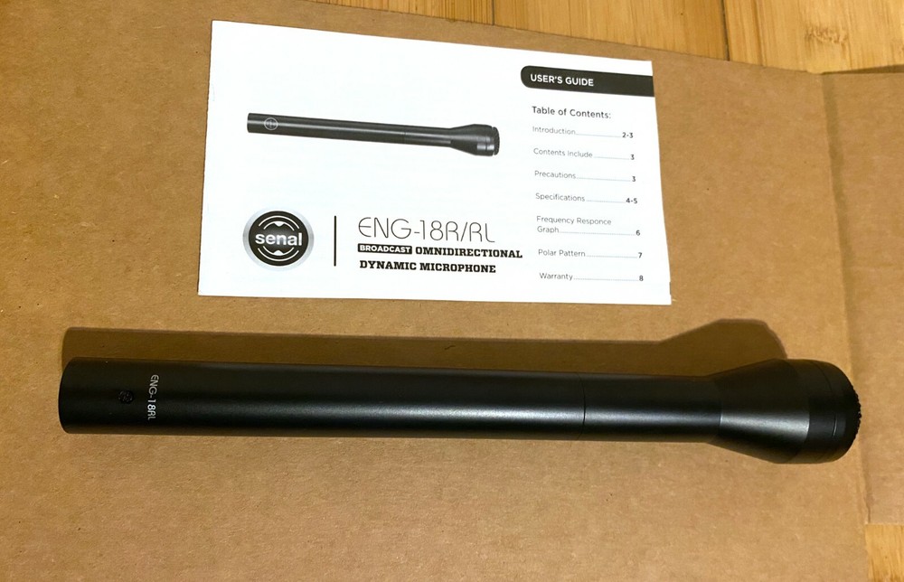 Genuine Senal ENG-18RL Broadcast Microphone Omnidirectional Handheld Dynamic Mic