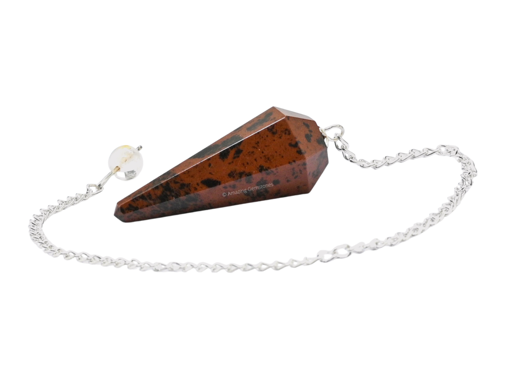 Mahogany Obsidian Dowsing Crystal Pendulum