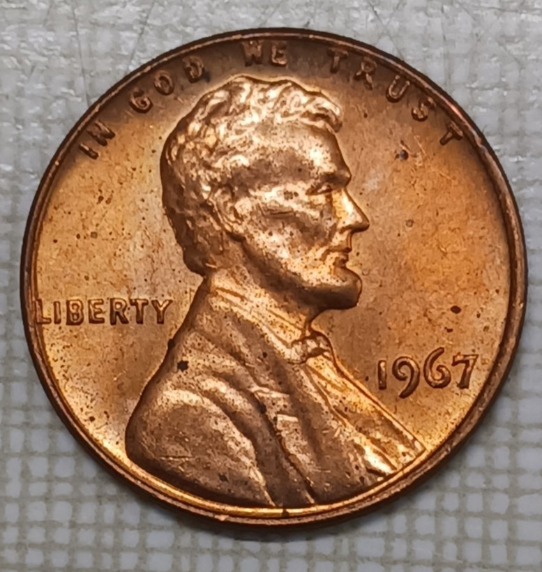 1967 Lincoln Cent BU Red Uncirculated
