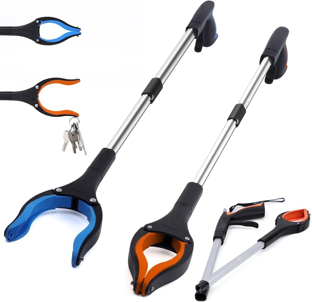 2-Pack 32" Grabber Tool with Rotating Jaw