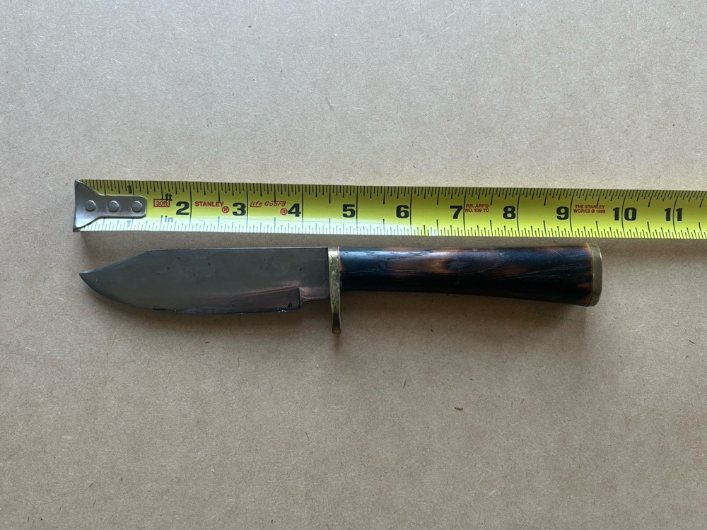 Vintage Custom Made Fixed Blade Knife Made By SHADE.