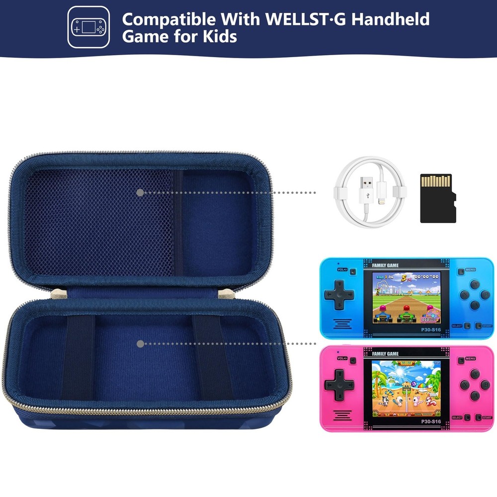 Supmay Carrying Case Compatible with WELLST·G Handheld Compact, Blue Cube