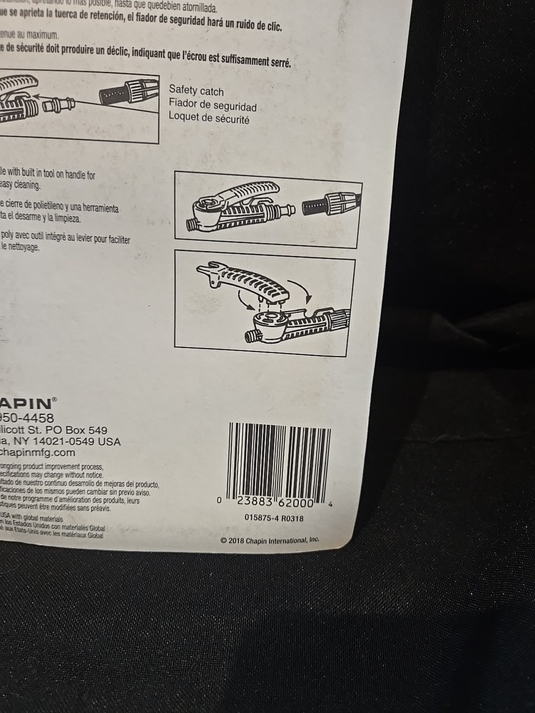 NEW CHAPIN USA MADE 6-2000 POLY COMPRESSION YARD SPRAYER SHUT OFF ASSEMBLY