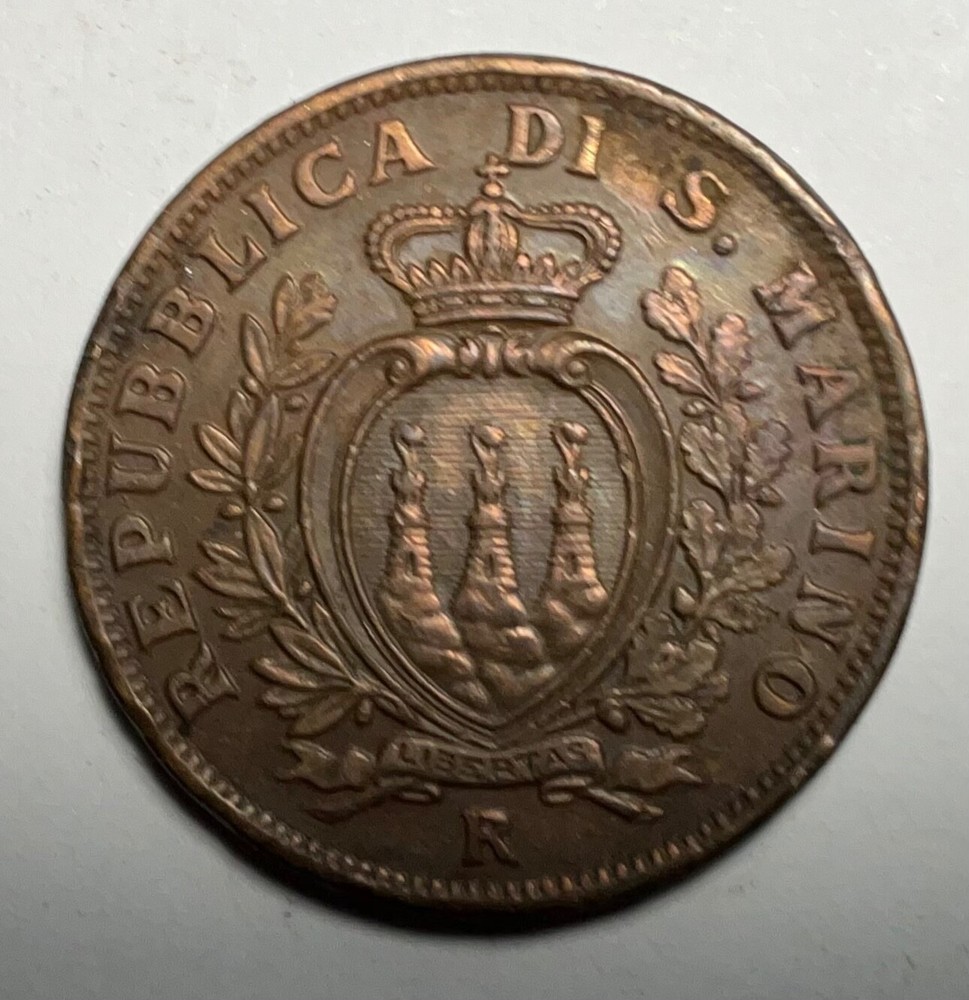 1937 San Marino 10 Centesimi Extra Fine