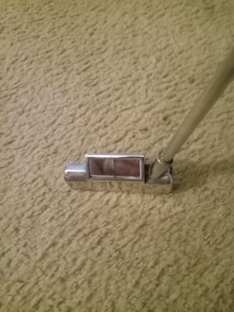 Vintage Golf Putter, "Magic Line" with a mirror for practice