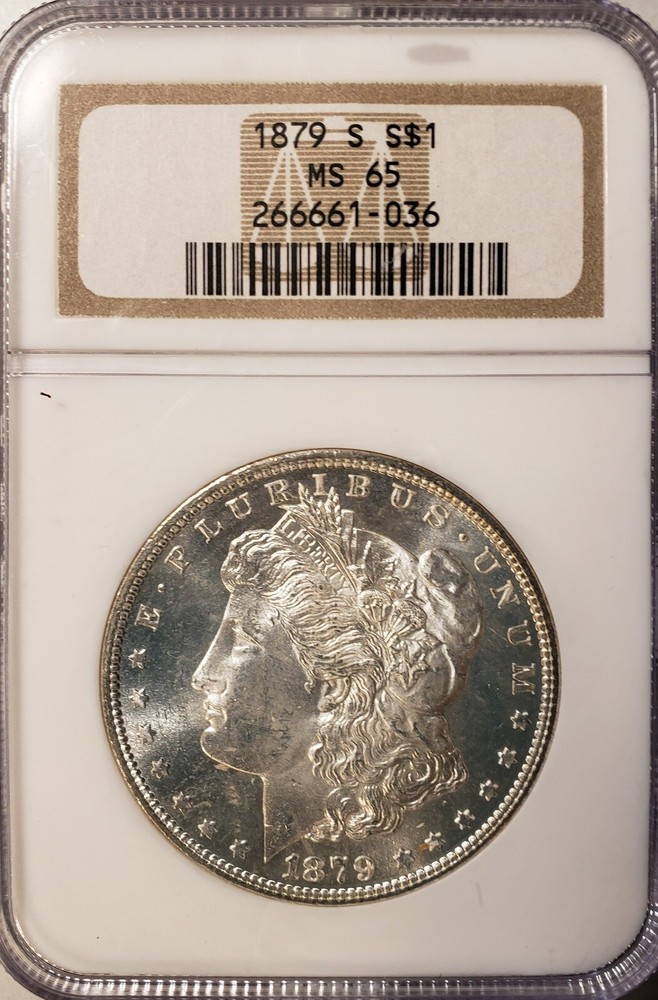 1879-S Morgan Silver Dollar NGC MS 65