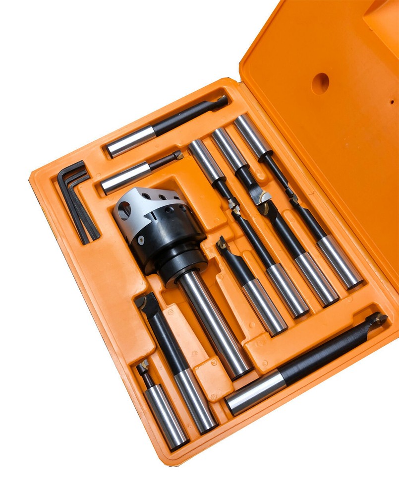 1'' Shank 3'' Boring Head Set 12 Pc 3/4'' Boring Bar Set