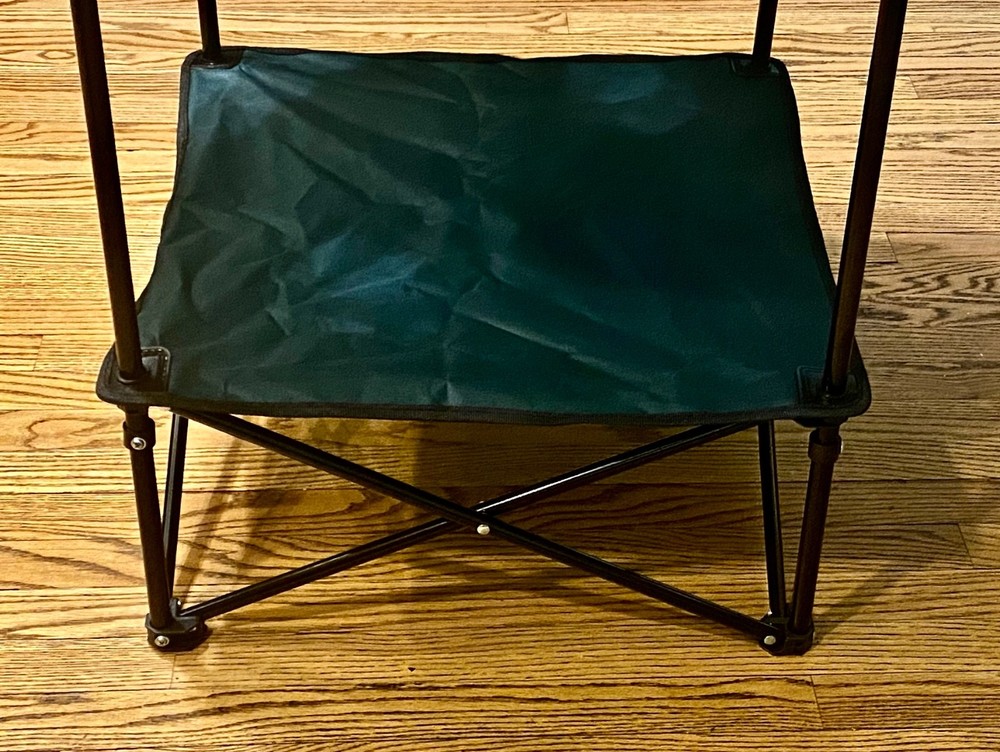 Jorneyman Folding Camping Canvas Table Two Tier 4 Mesh Cup Holders