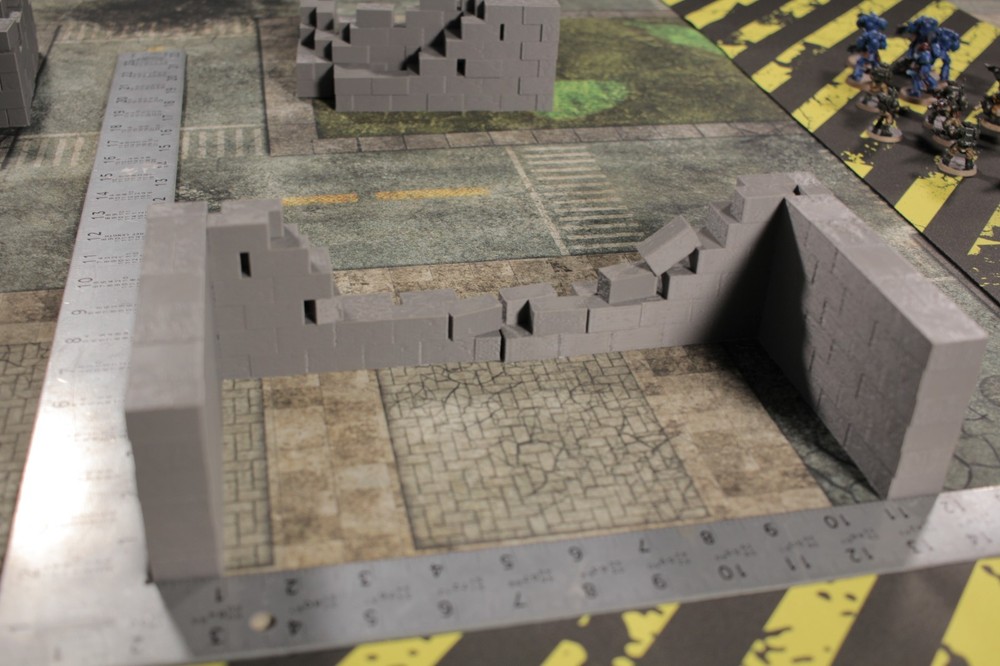 Modular Corner Walls, 40k, D&D, wargaming terrain