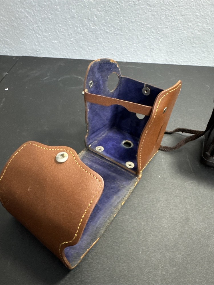 Vintage Argus 75 Camera Leather Case, Flash & 1 Bulb