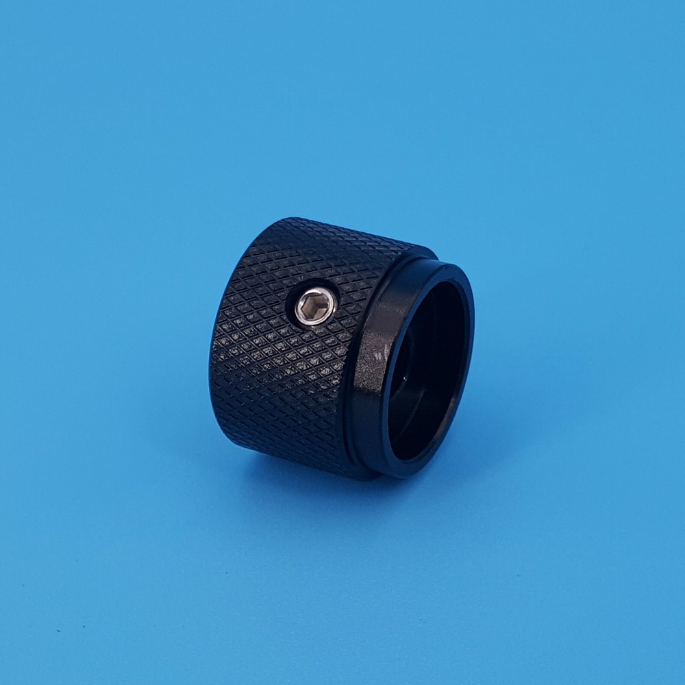 5PC Black Solid Aluminum 20*15.5mm Audio Rotary Control 6mm Potentiometer Knobs