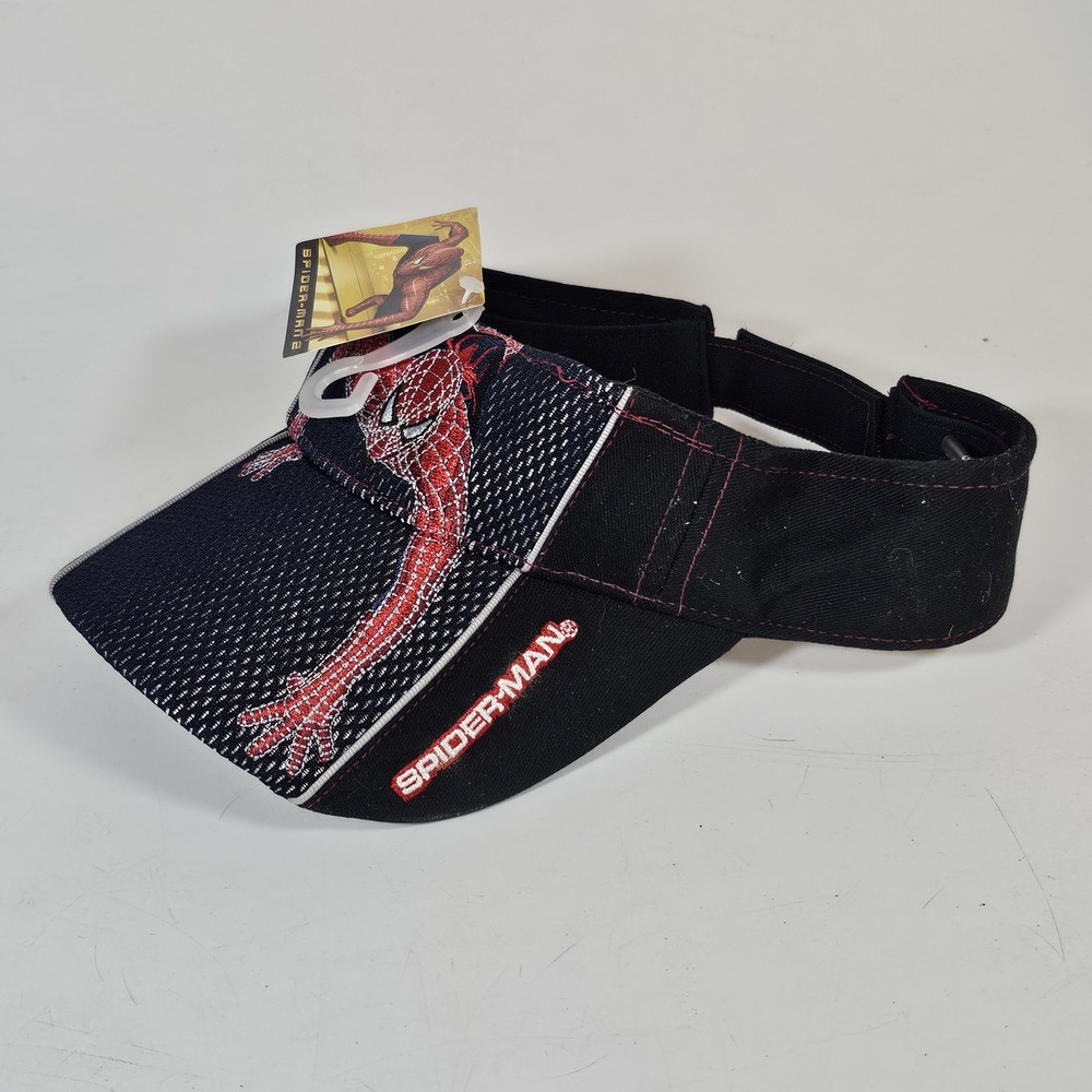 2005 Spider-Man 2 Movie Visor Hat Marvel Comics Adjustable NWT