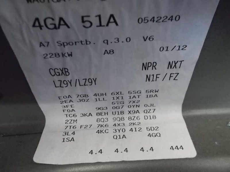 A7 AUDI 2012 Speaker 182590