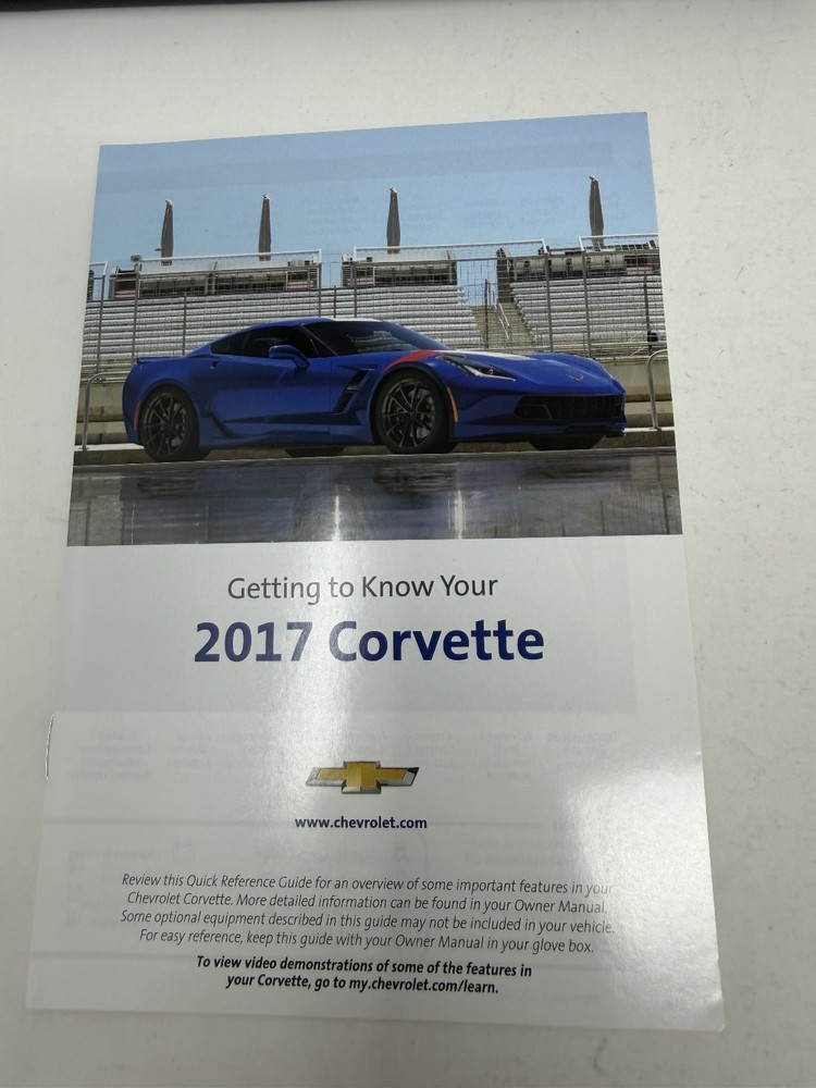 2017 Chevrolet Corvette Owners Manual OEM Set