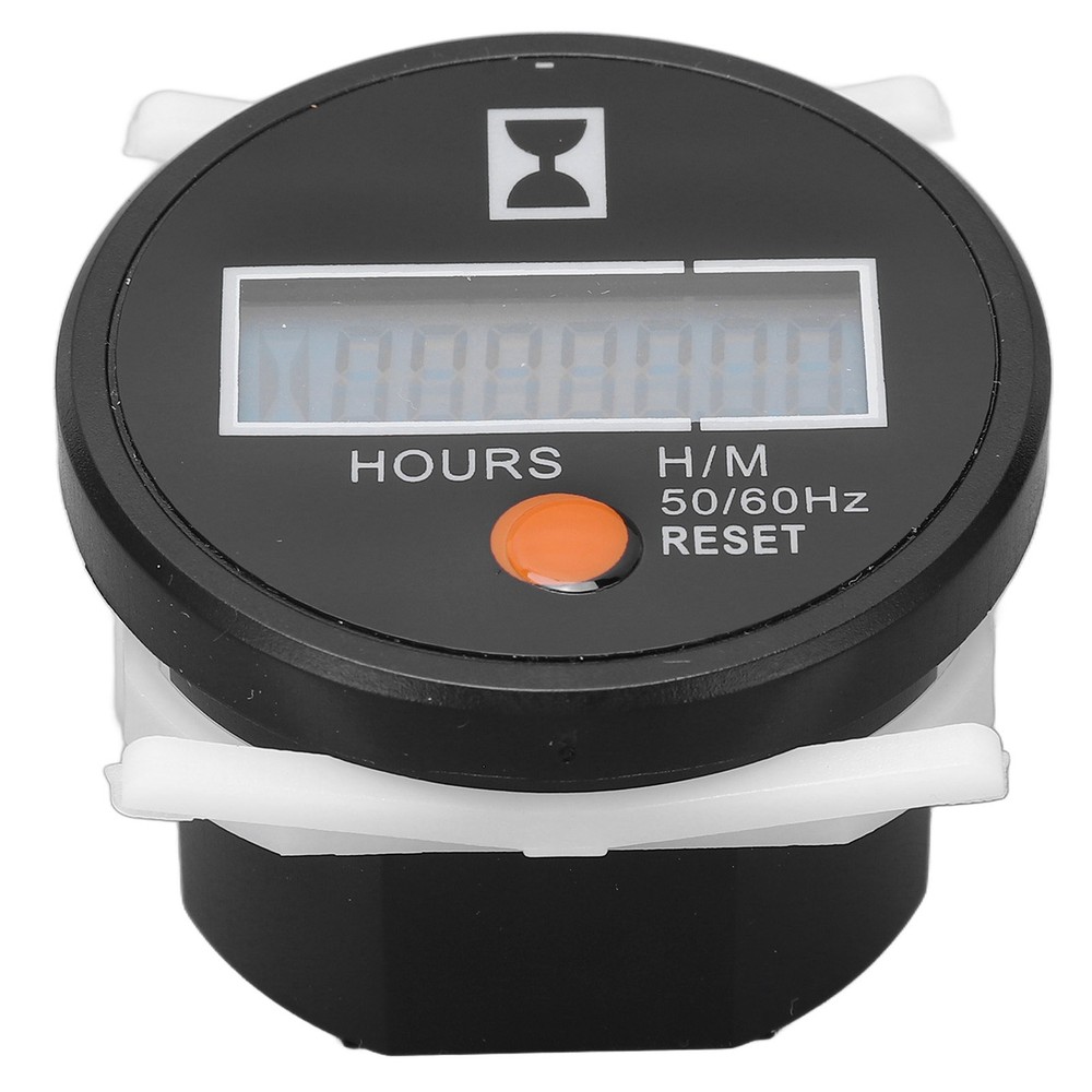 Hot Digital Hour Meter Mechanical Hourmeter Wide Range With Reset Button 24‑240V