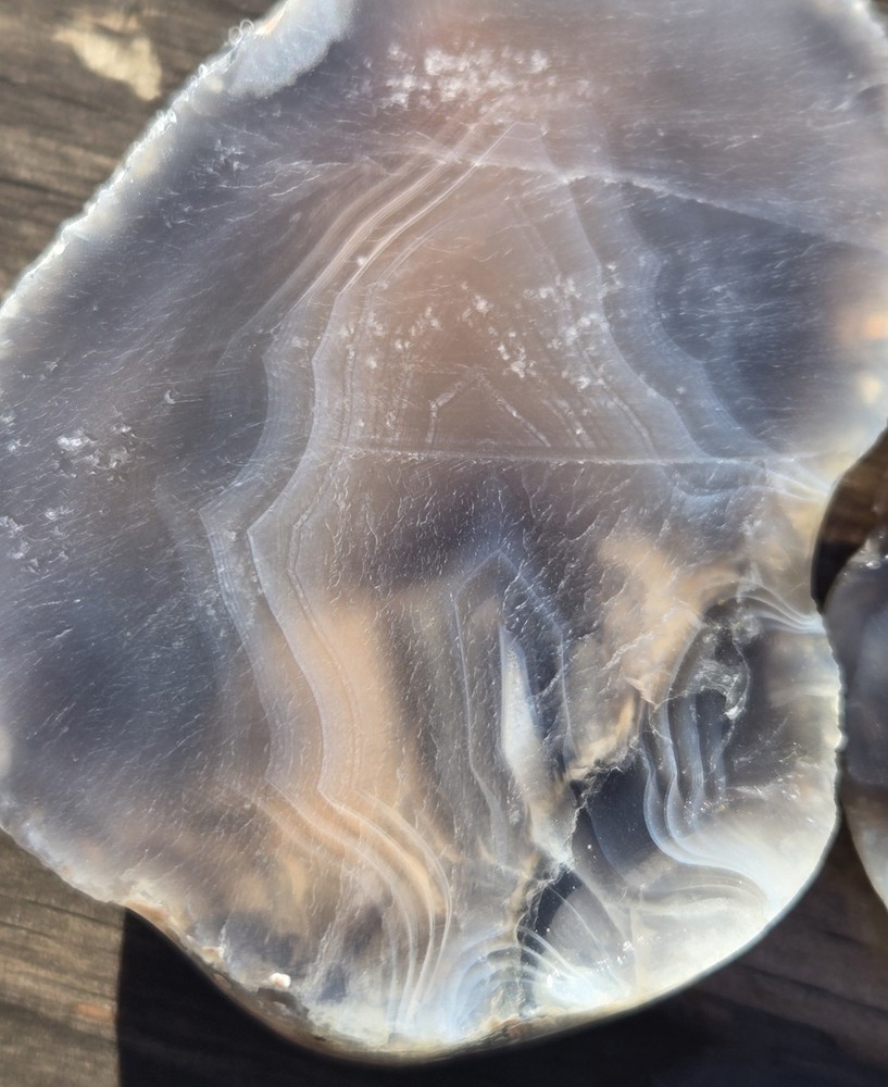 Botswana Agate Cut In Half - Rough, Natural, Not Polished