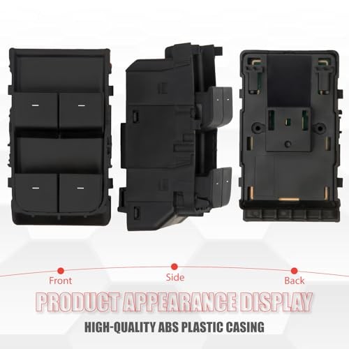 1081037-02-G Master Power Window Switch Driver Side Matte Black Compatible