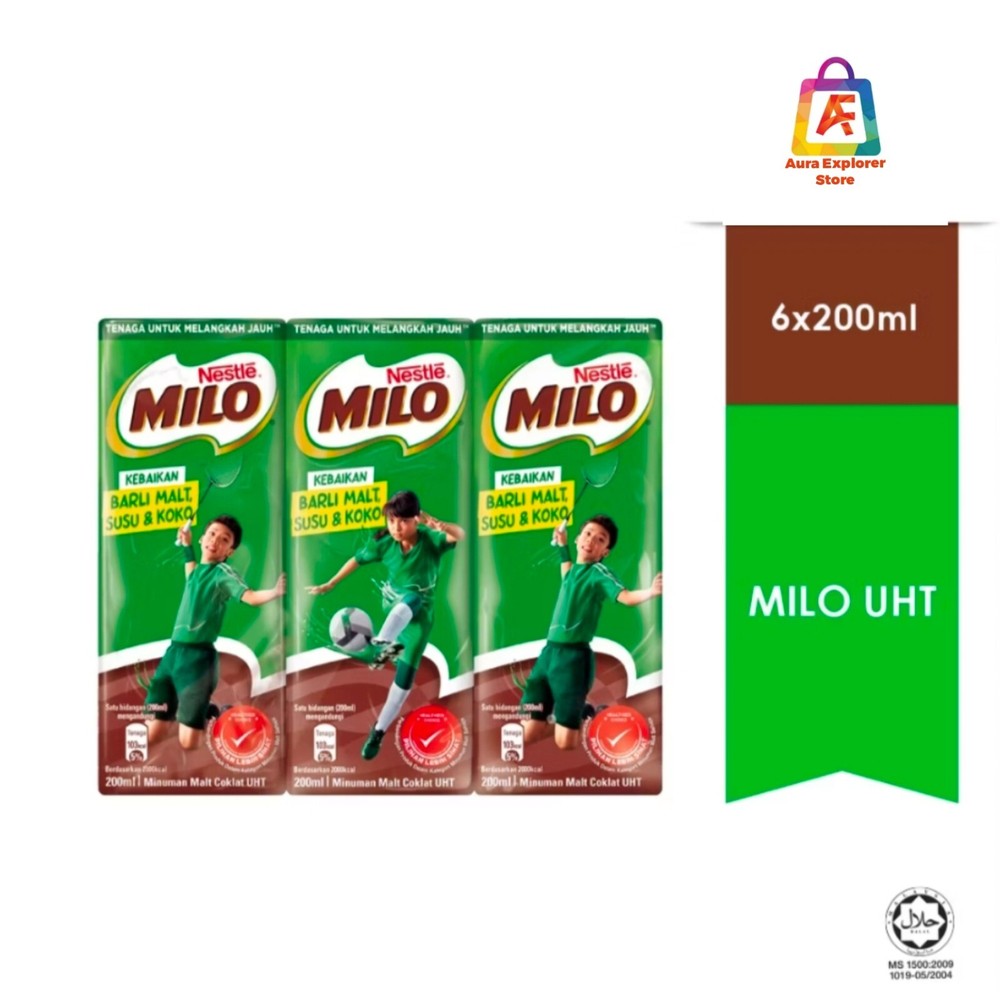 MILO Activ-Go UHT (200ml x 6's) x 2 Packs
