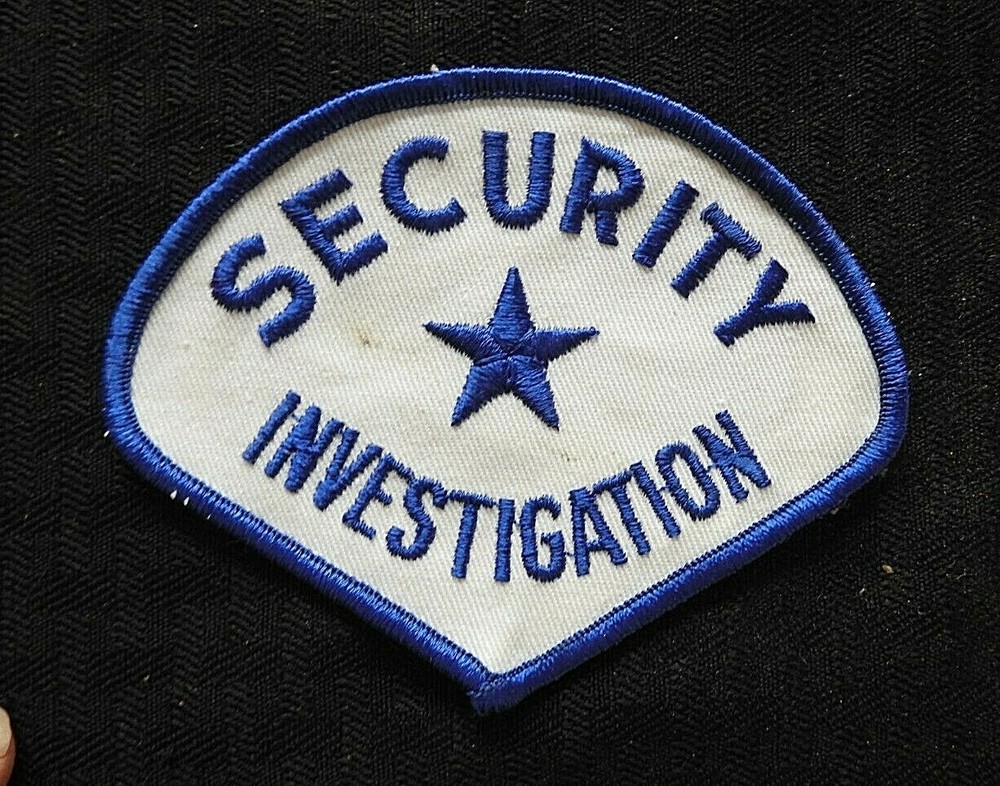 c.1972 "SECURITY INVESTIGATION POLICE" PATCH CHICAGO IL NOT STATE SHERIFF