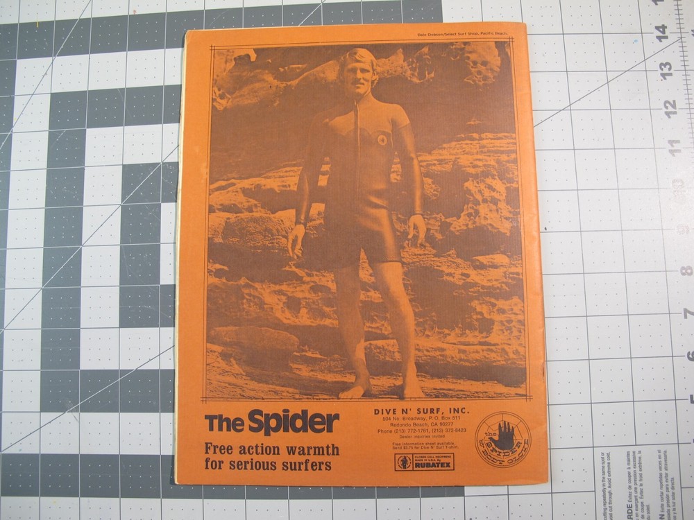 vtg Surfing ephemera- 1972 WSA Surf Contest program District 6