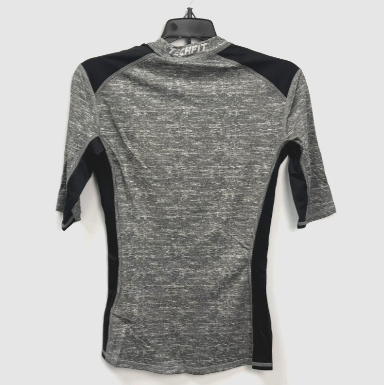 Adidas Techfit Gray & Black 1/2 Sleeve Compression Base Top Men's Multiple Sizes