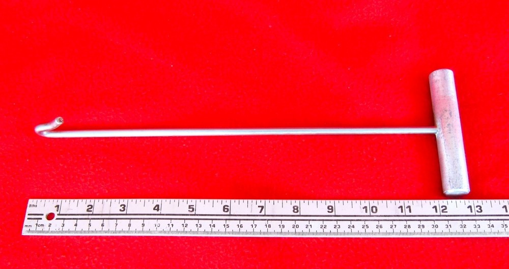 HEAVY-DUTY Staninless Steel Fish De-Hooker;  Solid Aluminum Handle: 13" - USED!!