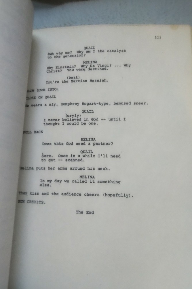 Total Recall - Original 1982 Screenplay/Script - Ronald Shusett, Dan O'Bannon