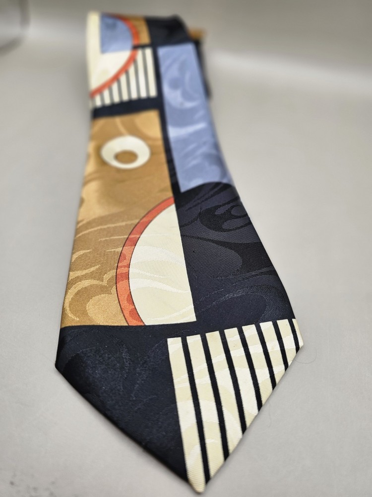 Unbranded Nice Art Deco Pattern 100% Silk Tie Necktie
